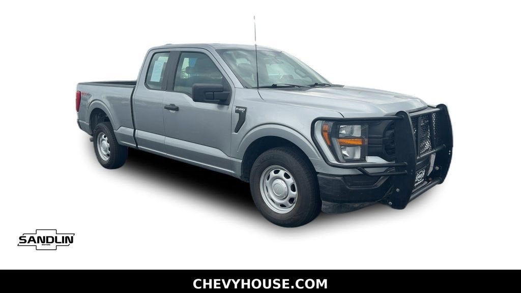 2023 Ford F-150 XL in Silver Metallic — front three-quarter view
