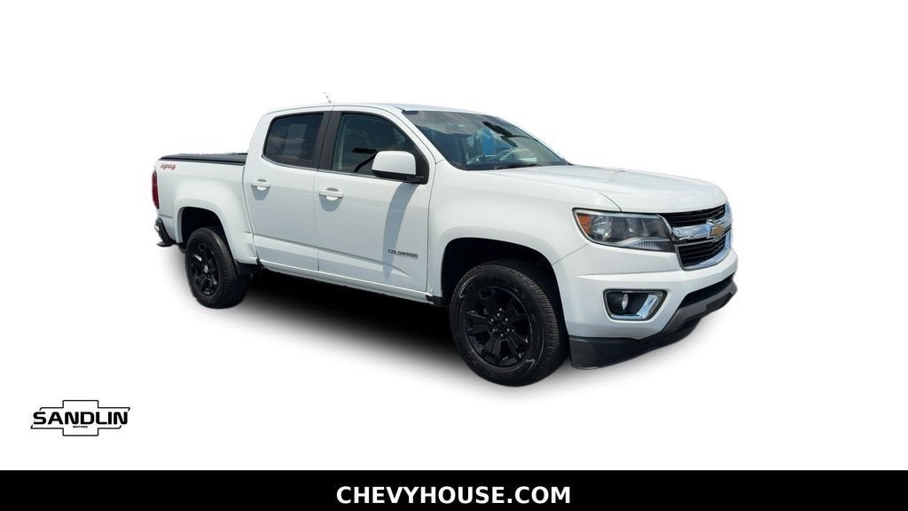 2020 Chevrolet Colorado 4WD LT in Summit White — front three-quarter view