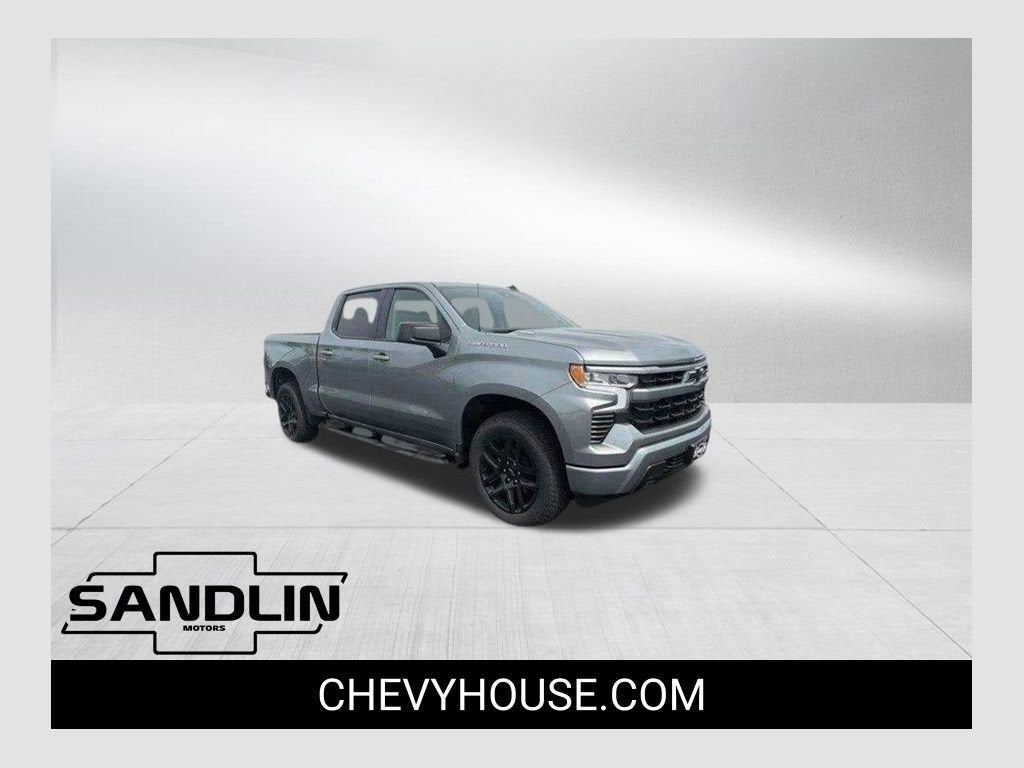 2026 Chevrolet Silverado 1500 RST in Sterling Gray Metallic — front three-quarter view