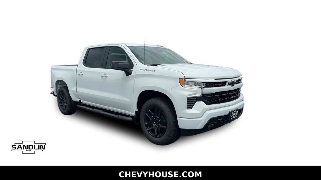 2026 Chevrolet Silverado 1500 RST in Summit White — front three-quarter view
