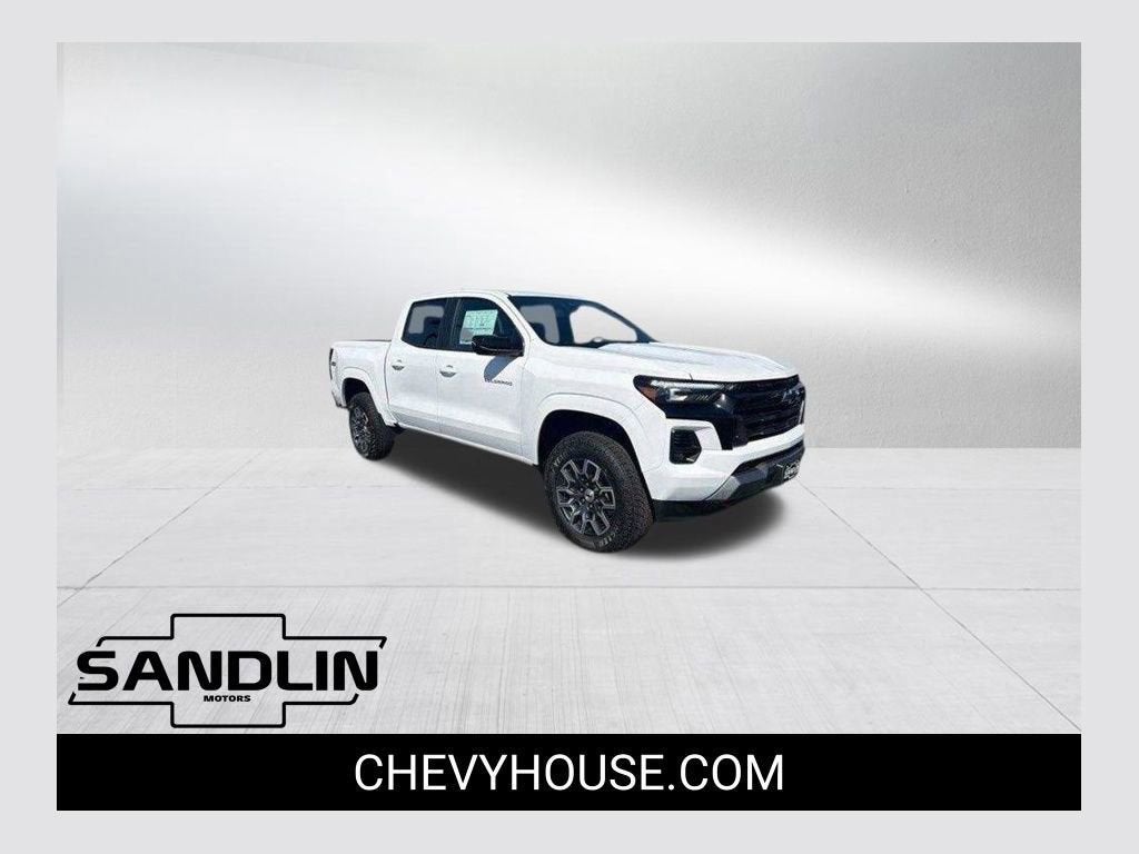 2026 Chevrolet Colorado Z71 in Summit White — front three-quarter view