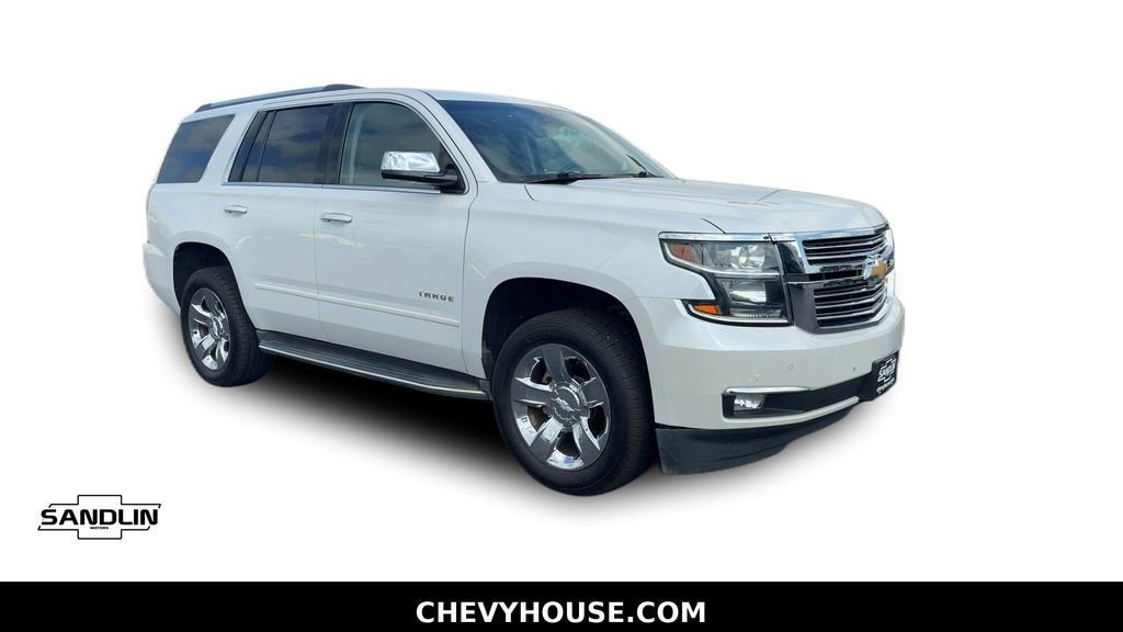 2017 Chevrolet Tahoe Premier in Iridescent Pearl Tricoat — front three-quarter view