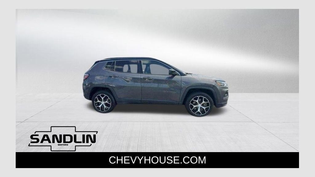 2024 Jeep Compass Limited in Baltic Gray Metallic Clearcoat — front three-quarter view