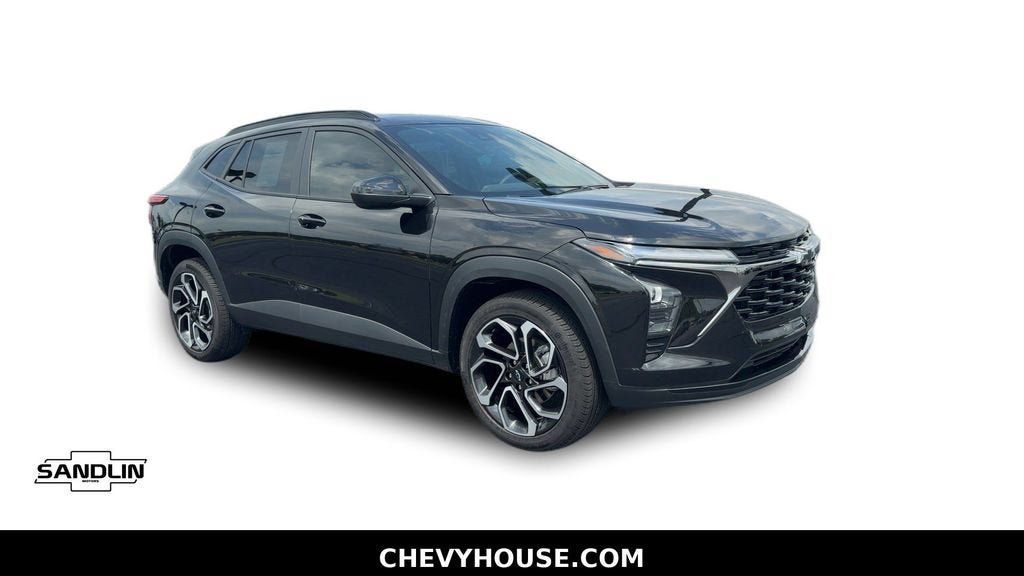 2026 Chevrolet Trax 2RS in Mosaic Black Metallic — front three-quarter view